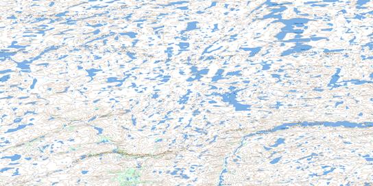 Fabien Lake Topo Map 075J13 at 1:50,000 scale - National Topographic System of Canada (NTS) - Toporama map
