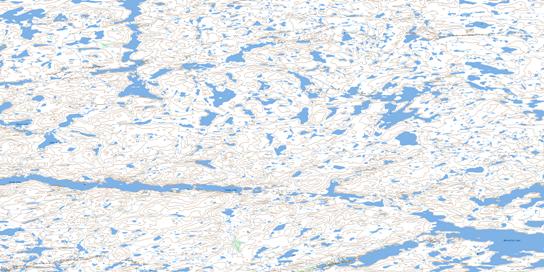 Lake Of Woe Topo Map 075J14 at 1:50,000 scale - National Topographic System of Canada (NTS) - Toporama map