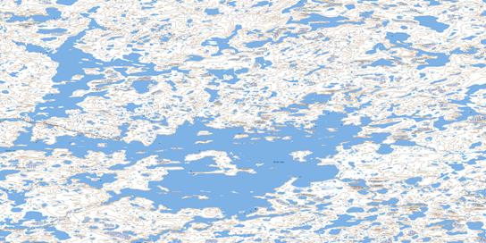 Garde Lake Topo Map 075J16 at 1:50,000 scale - National Topographic System of Canada (NTS) - Toporama map