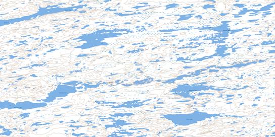 Peterson Lake Topo Map 075K01 at 1:50,000 scale - National Topographic System of Canada (NTS) - Toporama map