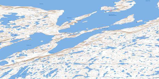 Reliance Topo Map 075K11 at 1:50,000 scale - National Topographic System of Canada (NTS) - Toporama map