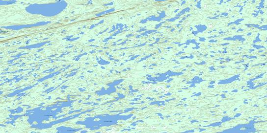 La Loche Lakes Topographic map 075L02 at 1:50,000 Scale