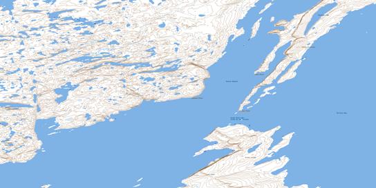 Sachowia Point Topo Map 075L05 at 1:50,000 scale - National Topographic System of Canada (NTS) - Toporama map
