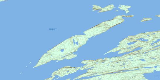Redcliff Island Topographic map 075L06 at 1:50,000 Scale