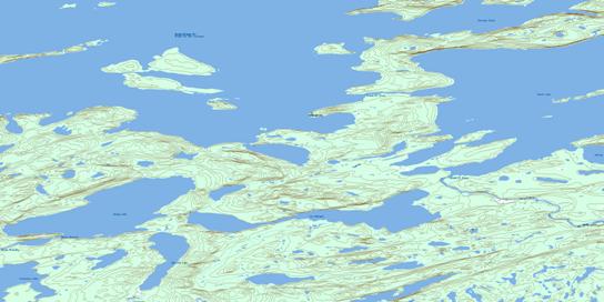 Snowdrift Topographic map 075L07 at 1:50,000 Scale