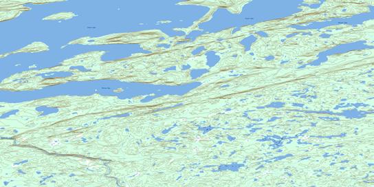 Mclean Bay Topo Map 075L08 at 1:50,000 scale - National Topographic System of Canada (NTS) - Toporama map