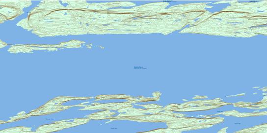 Tochatwi Bay Topo Map 075L09 at 1:50,000 scale - National Topographic System of Canada (NTS) - Toporama map