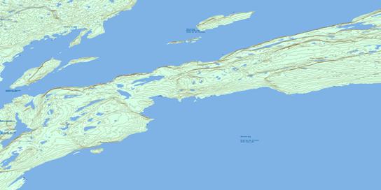 Pethei Peninsula Topographic map 075L11 at 1:50,000 Scale