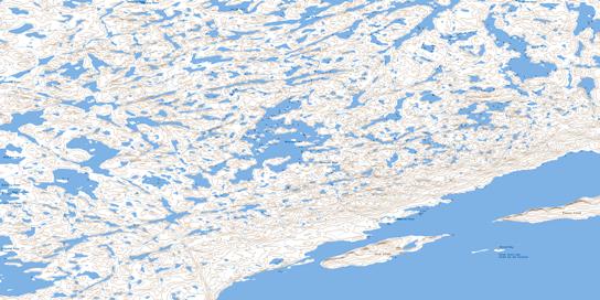 Akaitcho Lake Topo Map 075L14 at 1:50,000 scale - National Topographic System of Canada (NTS) - Toporama map