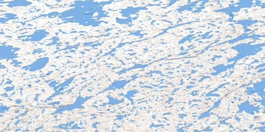 Barnston Lake Topo Map 075M01 at 1:50,000 scale - National Topographic System of Canada (NTS) - Toporama map