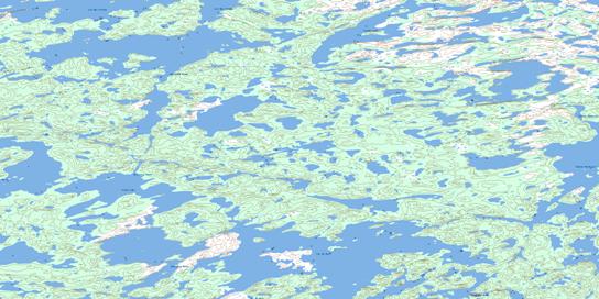 Lac Du Mort Topographic map 075M03 at 1:50,000 Scale