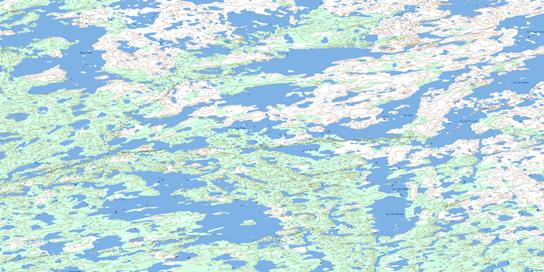 Fat Lake Topo Map 075M05 at 1:50,000 scale - National Topographic System of Canada (NTS) - Toporama map