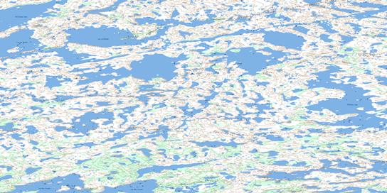 Hilltop Lake Topo Map 075M06 at 1:50,000 scale - National Topographic System of Canada (NTS) - Toporama map