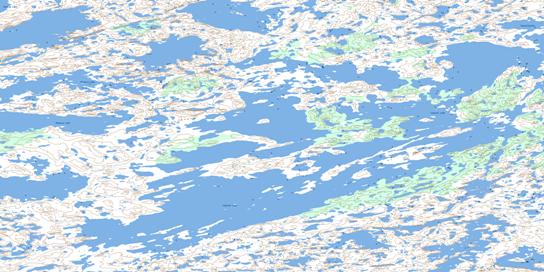 Camsell Lake Topo Map 075M11 at 1:50,000 scale - National Topographic System of Canada (NTS) - Toporama map