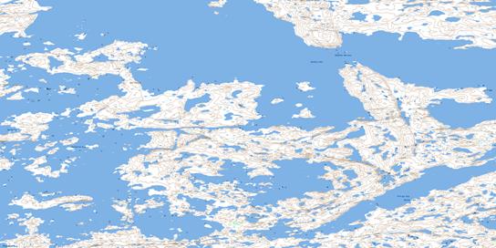 Nodinka Narrows Topo Map 075M14 at 1:50,000 scale - National Topographic System of Canada (NTS) - Toporama map