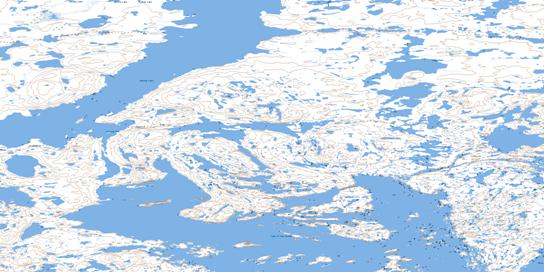 Lake Of The Enemy Topo Map 075M16 at 1:50,000 scale - National Topographic System of Canada (NTS) - Toporama map
