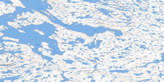Maufelly Bay Topo Map 075N08 at 1:50,000 scale - National Topographic System of Canada (NTS) - Toporama map