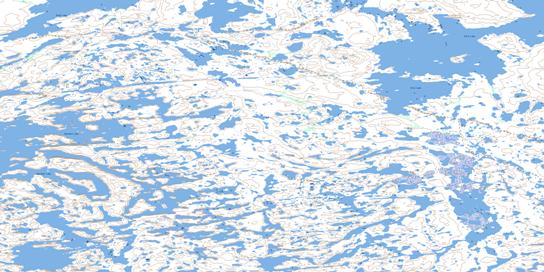 No Title Topo Map 075N11 at 1:50,000 scale - National Topographic System of Canada (NTS) - Toporama map