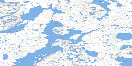 Box Lake Topo Map 075N14 at 1:50,000 scale - National Topographic System of Canada (NTS) - Toporama map