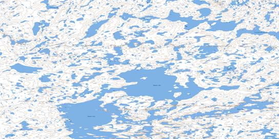 Heuss Lake Topo Map 075O06 at 1:50,000 scale - National Topographic System of Canada (NTS) - Toporama map
