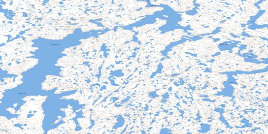 Ptarmigan Lake Topo Map 075O11 at 1:50,000 scale - National Topographic System of Canada (NTS) - Toporama map