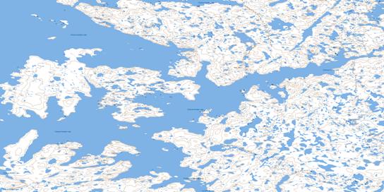 Tyrrell Point Topo Map 075O14 at 1:50,000 scale - National Topographic System of Canada (NTS) - Toporama map