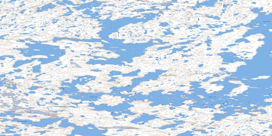 Tyrrell Lake Topo Map 075P04 at 1:50,000 scale - National Topographic System of Canada (NTS) - Toporama map