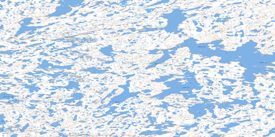 Radford Lake Topographic map 075P05 at 1:50,000 Scale