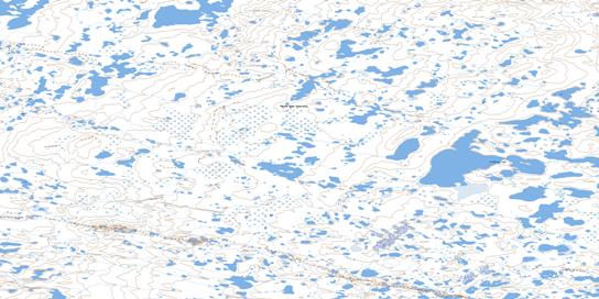 Coldblow Lake Topo Map 075P08 at 1:50,000 scale - National Topographic System of Canada (NTS) - Toporama map
