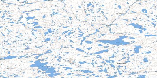 Hoare Lake Topo Map 075P11 at 1:50,000 scale - National Topographic System of Canada (NTS) - Toporama map