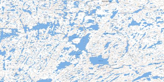 Hanbury Lake Topo Map 075P12 at 1:50,000 scale - National Topographic System of Canada (NTS) - Toporama map