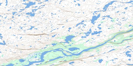 Axecut Lake Topographic map 075P16 at 1:50,000 Scale