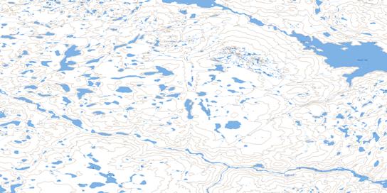 Tourgis Lake Topo Map 076B09 at 1:50,000 scale - National Topographic System of Canada (NTS) - Toporama map