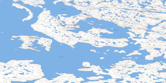 Rocknest Bay Topo Map 076C01 at 1:50,000 scale - National Topographic System of Canada (NTS) - Toporama map
