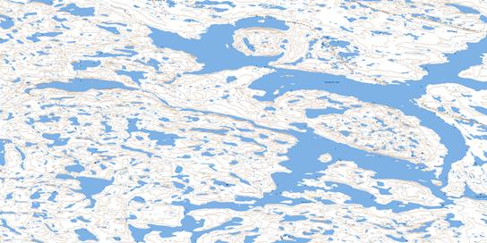 Thonokied Lake Topo Map 076C05 at 1:50,000 scale - National Topographic System of Canada (NTS) - Toporama map