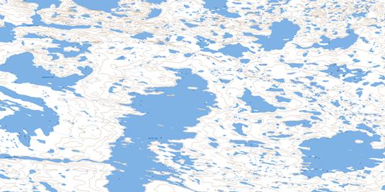 Afridi Lake Topo Map 076C06 at 1:50,000 scale - National Topographic System of Canada (NTS) - Toporama map