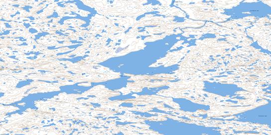 Muskox Lake Topo Map 076C09 at 1:50,000 scale - National Topographic System of Canada (NTS) - Toporama map