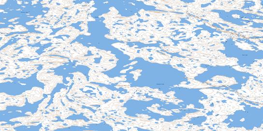 Glowworm Lake Topo Map 076C11 at 1:50,000 scale - National Topographic System of Canada (NTS) - Toporama map