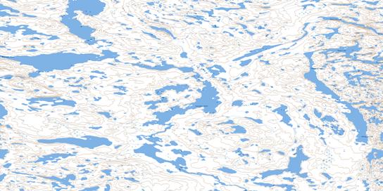 Thlewycho Lake Topo Map 076C16 at 1:50,000 scale - National Topographic System of Canada (NTS) - Toporama map