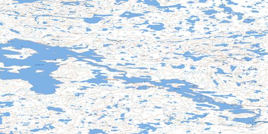 Snake Lake Topo Map 076D02 at 1:50,000 scale - National Topographic System of Canada (NTS) - Toporama map