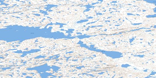 Undine Lake Topo Map 076D04 at 1:50,000 scale - National Topographic System of Canada (NTS) - Toporama map