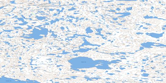 Seahorse Lake Topo Map 076D06 at 1:50,000 scale - National Topographic System of Canada (NTS) - Toporama map