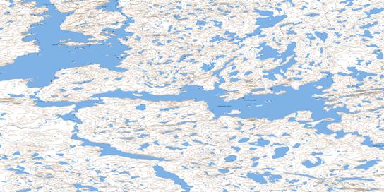 Desteffany Lake Topo Map 076D12 at 1:50,000 scale - National Topographic System of Canada (NTS) - Toporama map