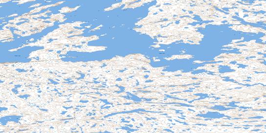 Yamba Lake Topo Map 076D14 at 1:50,000 scale - National Topographic System of Canada (NTS) - Toporama map
