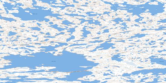 Exeter Lake Topographic map 076D15 at 1:50,000 Scale