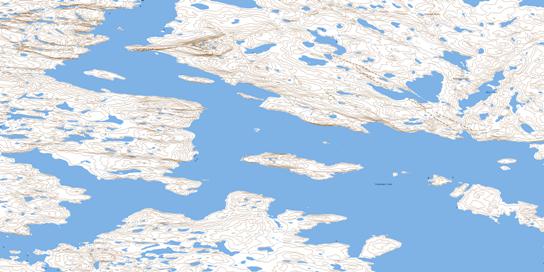 Unit Lake Topo Map 076E14 at 1:50,000 scale - National Topographic System of Canada (NTS) - Toporama map