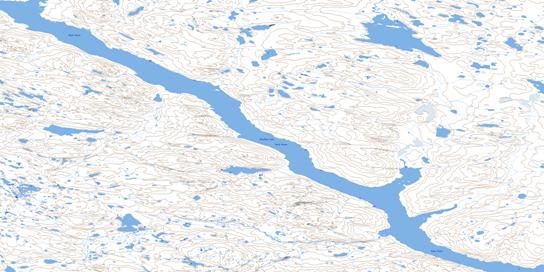 Beechey Lake Topographic map 076G07 at 1:50,000 Scale