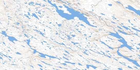 Amagok Creek Topographic map 076J05 at 1:50,000 Scale