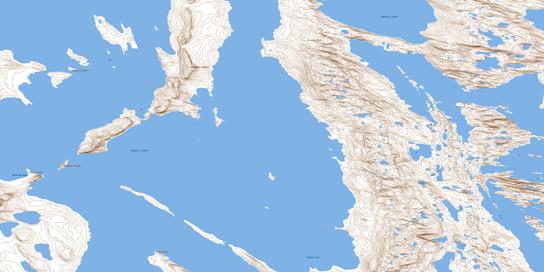 Quadyuk Island Topographic map 076J13 at 1:50,000 Scale