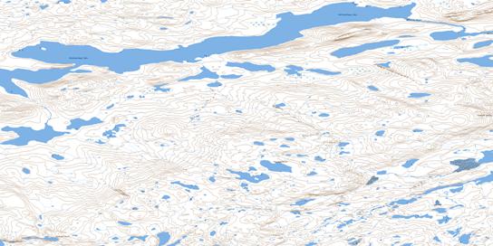 Kathawachaga Lake Topo Map 076L02 at 1:50,000 scale - National Topographic System of Canada (NTS) - Toporama map